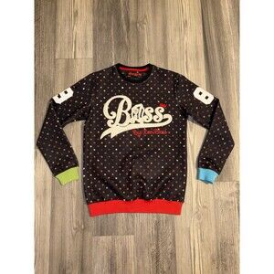 BASS By Ron Bass Polyester Pullover Sweatshirt Pop Art Poka Dots 1984 Sz Med